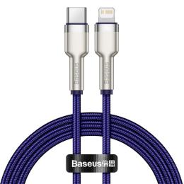 Кабель Baseus Cafule Metal Type-C to Lightning PD 20W (1m) purple (CATLJK-A05)