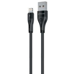 Кабель Proove Soft Silicone USB to Lightning 2.4A (2m) black (CCSO20001121)