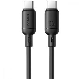 Кабель Baseus Silky Series Fast Charging Type-C to Type-C 100W (1m) black (P10377704113-00)