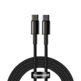 Кабель Baseus Tungsten Gold Fast Charging Type-C to Type-C 100W (2m) black (CATWJ-A01)
