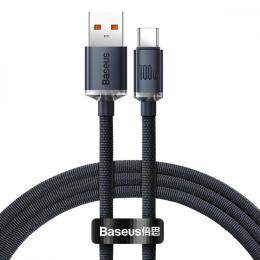 Кабель Baseus Crystal Shine Series Fast Charging Type-C 100W (1.2m) black (CAJY000401)