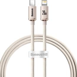 Кабель Baseus Lightning Crystal Shine Series Fast Charging Data Cable Type-C to Lightning 20W 1.2m Pink (CAJY001304)