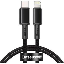 Кабель Baseus Lightning Type-C to Lightning PD 20W 1M High Density Braided Black (CATLGD-01)