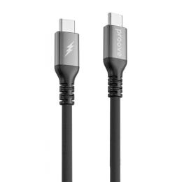 Кабель Proove ReGen Silicone Type-C to Type-C 60W (2m) black (CCRS60002221)
