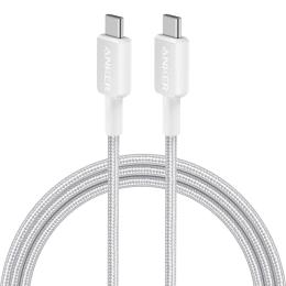 Кабель Anker 322 USB-C - USB-C, 1.8 м, White (A81F6H21)
