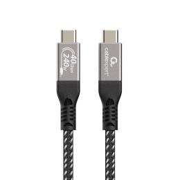 Кабель Cablexpert CCBP-USB4-CMCM240-0.5M, преміум якість, USB4, C-тато/C-тато, 0,5 м.
