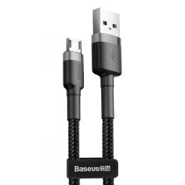 Кабель Baseus Cafule Micro USB 1.5A (2m) gray/black (CAMKLF-CG1)