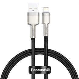 Кабель Baseus Cafule Series Metal Data Cable USB to Lightning 2.4A 0.25m Black (CALJK-01)