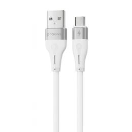 Кабель Proove Soft Silicone USB to Micro USB 2.4A (1m) white (CCSO20001302)
