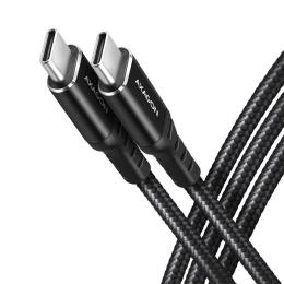 Кабель AXAGON BUCM3-CM10AB USB-C-USB-C 3.2 Gen 1, 3m, PD 60W, 3A, чорний
