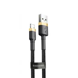 Кабель Baseus Cafule Lightning Cable 2A (3m) gold/black (CALKLF-RV1)