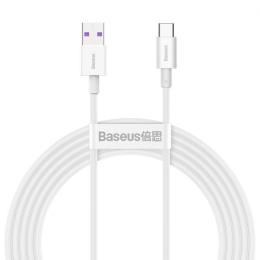 Кабель Baseus USB2.0AM-Type-C M, 2 м,(20V/3A), (66W) Superior Series Білий (CATYS-A02)