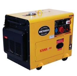 Генератор Синхронний KAMA KDK7500SC3, 230/400V, 50Hz, 5.5kW, 6.9KVA, 14.5л / 5000 Вт / Дизель (KDK7500SC3)