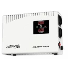 Стабілізатор напруги EnerGenie EG-AVR-DW2000-01 2000VA, 2 розетки (Schuko), 4.62 кг, LCD дисплей 1200 Вт (EG-AVR-DW2000-01)