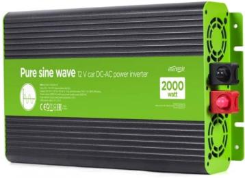 Інвертор EnerGenie 12V/230V 1000W (2000W peak power) чиста синусоїда (EG-PWC-PS2000-01 1000 Вт (EG-PWC-PS2000-01)
