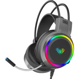 Ігрова гарнітура Aula S608 Wired 3.5mm + USB (6948391235509)