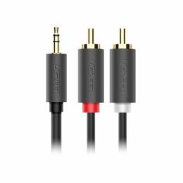 Аудіо-кабель Ugreen AUX 3.5мм TRS - RCAx2 M/M 3.0м AV102 Чорний (10512)
