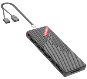 Розгалужувач живлення хаб Coolmoon ARGB/PWM AM10 BLACK (AM10 BLACK)