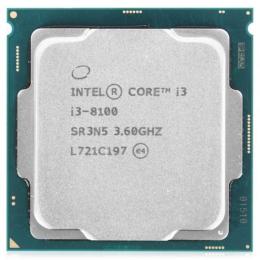 Процесор Intel Core i3 8100 (CM8068403377308) (Socket 1151 v2, 4T, 3.6 ГГц, Tray) Б/в