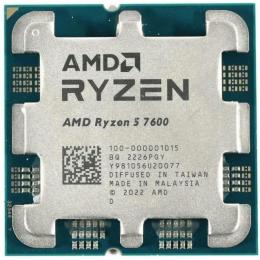 Процесор AMD Ryzen 5 7600 (100-000001015) (Socket AM5, 12T, 5.1 ГГц, Tray)