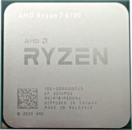 Процесор AMD Ryzen 7 5700 (100-000000743) (Socket AM4, 16T, 4.6 ГГц, Tray)