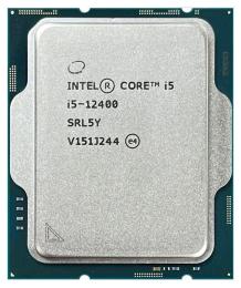 Процесор Intel Core i5 12400 (CM8071504650608) (Socket 1700, 12T, 4.4 ГГц, Tray)