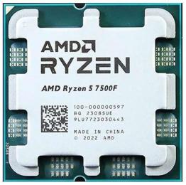 Процесор AMD Ryzen 5 7500F (100-000000597) (Socket AM5, 12T, 5.0 ГГц, Tray) Б/в