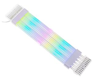 Кабель для ПК Qube RGB 24 pin Female to Male, White