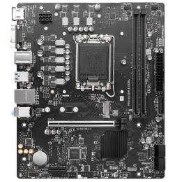 Материнська плата MSI PRO H610M-E DDR4 (PRO H610M-E DDR4) (Socket 1700, Intel H610, Micro-ATX) FR