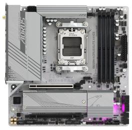 Материнська плата GIGABYTE B650M AORUS ELITE AX ICE (B650M AORUS ELITE AX ICE) (Socket AM5, AMD B650, Micro-ATX)