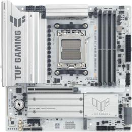 Материнська плата ASUS TUF GAMING B850M-PLUS WIFI7 WHITE (TUF GAMING B850M-PLUS WIFI7 W) (Socket AM5, AMD B850, Micro-ATX)