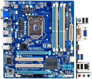 Материнська плата GIGABYTE GA-B75M-D3H (GA-B75M-D3H) (Socket 1155, Intel B75, Micro-ATX) Б/в