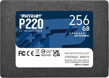 Накопичувач SSD Patriot Sata 2.5" 256GB P220 2.5" SATAIII TLC 240 250 (P220S256G25)