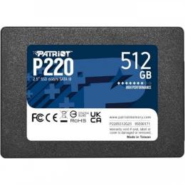 Накопичувач SSD Patriot Sata 2.5 512GB P220 SATAIII TLC 500 (P220S512G25)