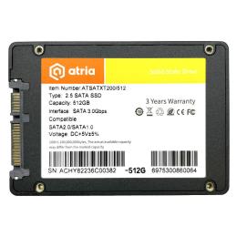 Накопичувач SSD ATRIA Sata 2.5 512GB XT200 G2 SATA 3.0 ATSATXT200/512 480 500 (ATSATXT200/512)