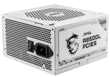 Блок живлення MSI MAG 850W PCIE5 80+ Gold (MAG A850GL PCIE5 White