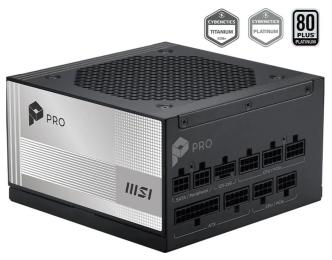Блок живлення MSI PRO A1000PL PCIE5 80+ Platinum (PRO A1000PL PCIE5) Black