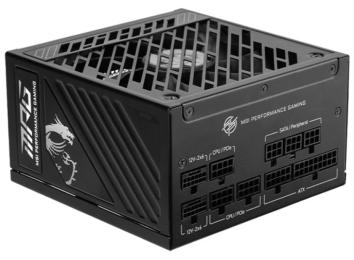 Блок живлення MSI MPG 1000W PCIE5 80+ Gold (MPG A1000GS PCIE5) Black