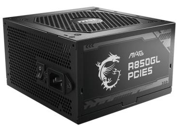 Блок живлення MSI MAG A850GL PCIE5 80+ Gold (MAG A850GL PCIE5) Black