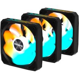 Комплект вентиляторів Gigabyte EZ CHAIN RVS FAN 120мм 3-Pack Black (GP-GBT EZRVSFAN1203)