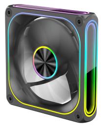 Вентилятор Coolmoon 120мм Mirror-Moon Forward Black