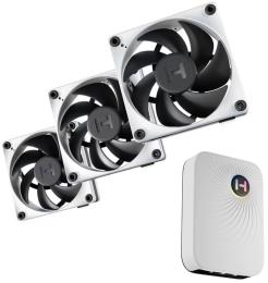 Комплект вентиляторов Hyte THICC FP12 120мм 3 Pack with controller NP50 (FAN-HYTE-FP12-BW-3NP)