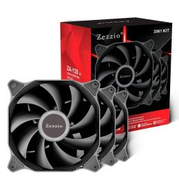 Комплект вентиляторів Zezzio ZA-120 V2 3in1