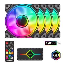Вентилятор GameMax 120mm*4 KIT ARGB fan DRH400 (DRH400)