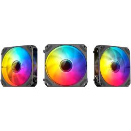 Вентилятор Jonsbo ZG-120BR (3in1) Black (120mm, 500-1500RPM, 36.8dB, 4pin) (ZG-120BR Black)