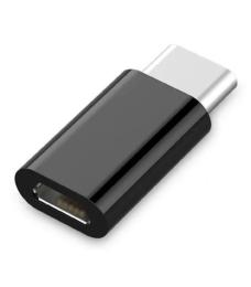 Перехідник Cablexpert A-USB2-CMmF-01 USB Type C (тато) - microUSB (мама) Black