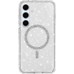 Чохол-накладка EpiK TPU Eclipse Sparkle (MagFit) для Samsung Galaxy S25 Transparent