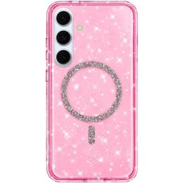 Чохол-накладка EpiK TPU Eclipse Sparkle (MagFit) для Samsung Galaxy S25 Plus Pink