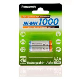 Акумулятор Panasonic High Capacity Ni-MH White AAA 1000 mAh Ni-MH блістер (2шт)