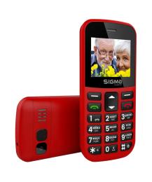 Кнопковий телефон Sigma mobile Comfort 50 Easy Red (4827798585221) (Вживаний)